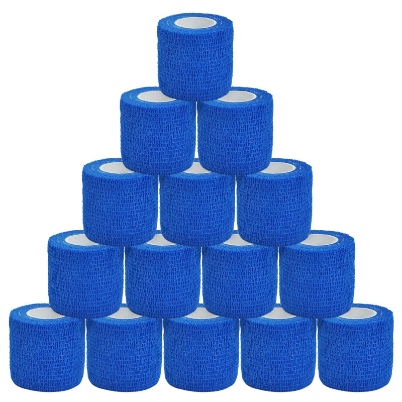 Medical Tape - 1/15pcs 4.8m Blu Sport Benda Elastica