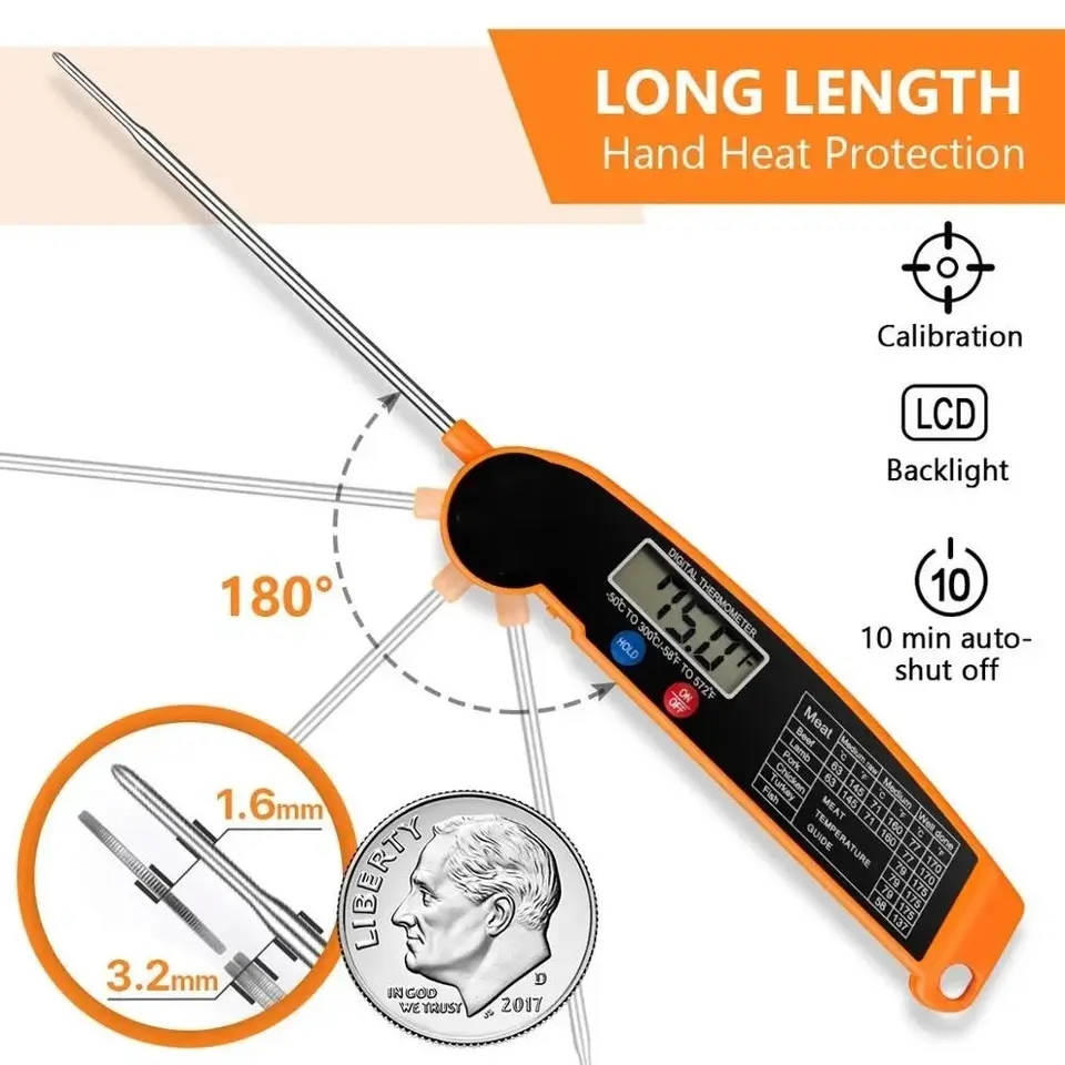 Thermometer Digital - 1 pz. Termometro digitale da cucina,